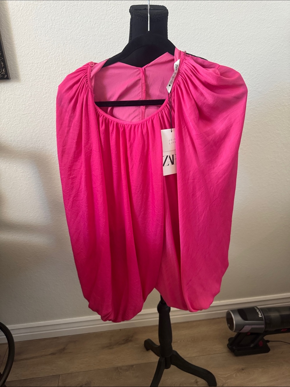 ZARA Hot Pink Balloon Circle Skirt